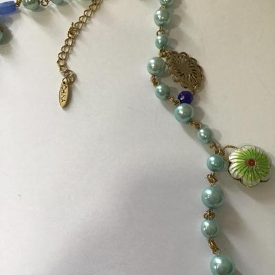 Beautiful, vintage, enamel butterfly Cloisonne pendant statement, necklace, beautiful gorgeous