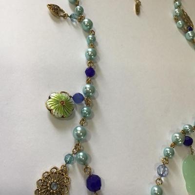 Beautiful, vintage, enamel butterfly Cloisonne pendant statement, necklace, beautiful gorgeous