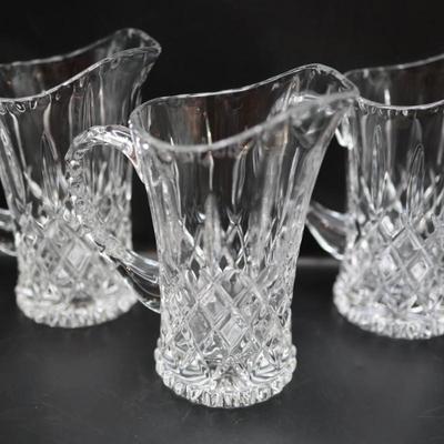 Three Vintage Crystal Gorham Pitcher (3)
