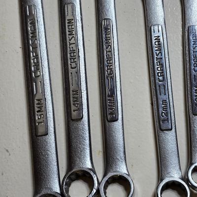 Craftsman Metric Combination Wrench Set – 10mm to 15mm (5-Piece)