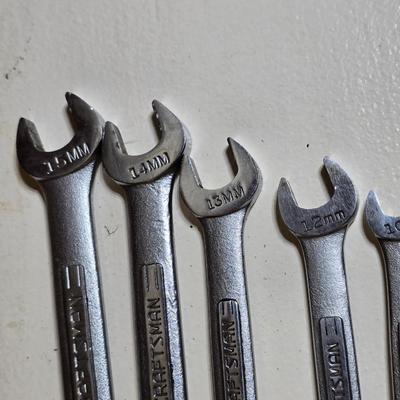 Craftsman Metric Combination Wrench Set – 10mm to 15mm (5-Piece)