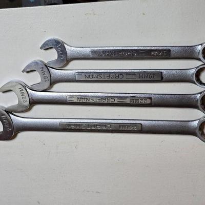 Craftsman Large Metric Combination Wrench Set – 17mm to 24mm (4-Piece)