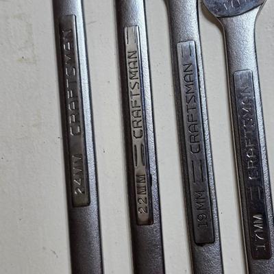 Craftsman Large Metric Combination Wrench Set – 17mm to 24mm (4-Piece)