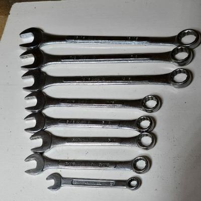Lot of 8 Combination Wrenches – Drop Forged Steel (Japan & Taiwan)