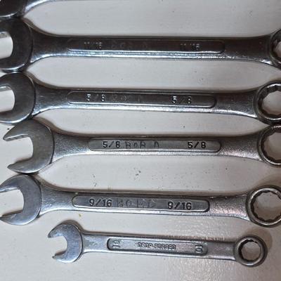 Lot of 8 Combination Wrenches – Drop Forged Steel (Japan & Taiwan)