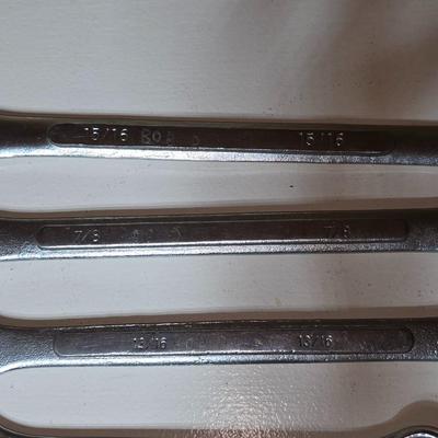 Lot of 8 Combination Wrenches – Drop Forged Steel (Japan & Taiwan)