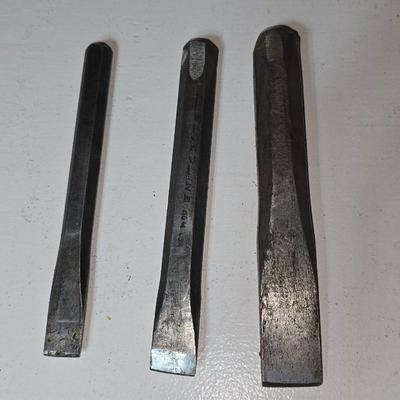 Lot of Cold Chisels – Mixed Sizes & Conditions