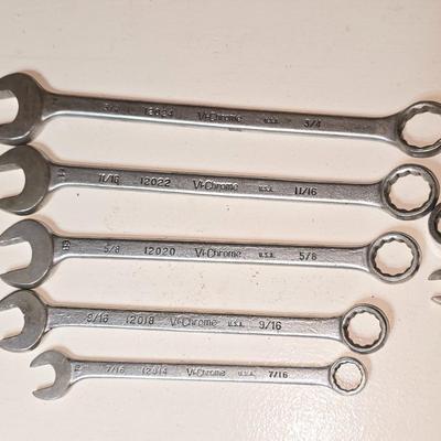 Assorted Vi-Chrome Combination Wrenches – SAE Sizes