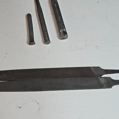 Lot of Metalworking Hand Tools – Files & Punches