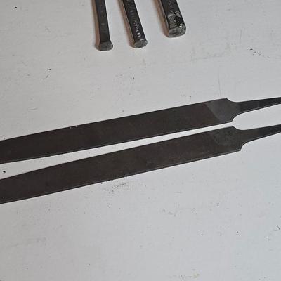 Lot of Metalworking Hand Tools – Files & Punches