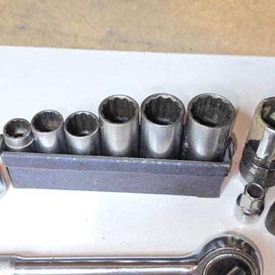 Mixed Socket & Ratchet Wrench Lot – USA-Made & Assorted Brands, Herbrand sockets included