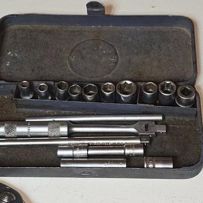Vintage Blackhawk 1/4" Drive Socket Set in Metal Case – Made in USA