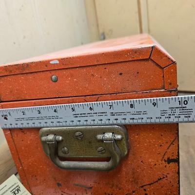 Vintage Herbrand Steel Toolbox – With Key