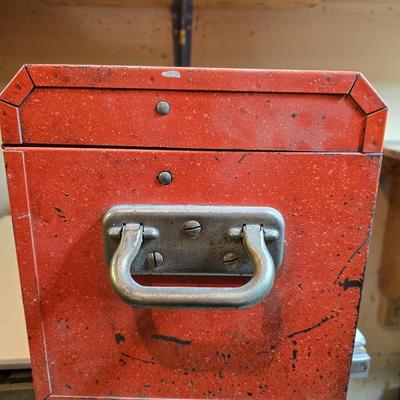 Vintage Herbrand Steel Toolbox – With Key