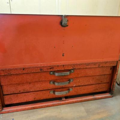 Vintage Herbrand Steel Toolbox – With Key