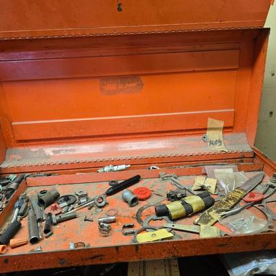 Vintage Herbrand Steel Toolbox – With Key
