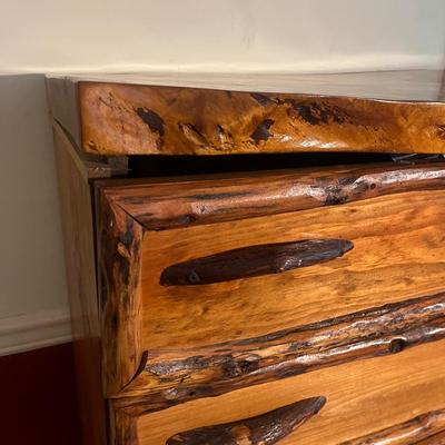Live Edge Five Drawer Chest of Drawers (PB-MG)