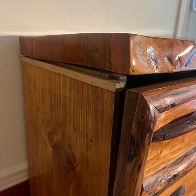 Live Edge Five Drawer Chest of Drawers (PB-MG)