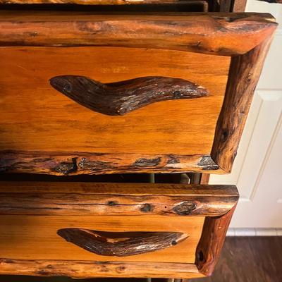 Live Edge Five Drawer Chest of Drawers (PB-MG)