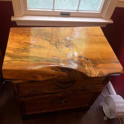 Two Live Edge Night Stands (PB-MG)