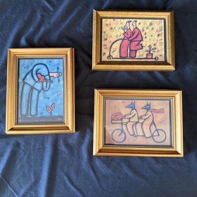 Three Framed Juan Ezcurdia Prints (FP-BM)