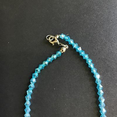 Pretty blue beaded necklace