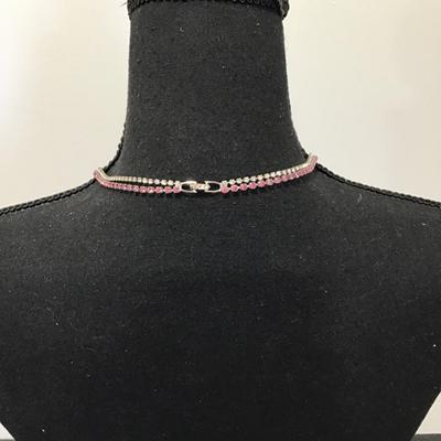 Cute Vintage rhinestone layered necklace