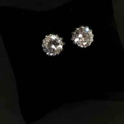 Beautiful, large, chunky crystal rhinestone stud Earrings