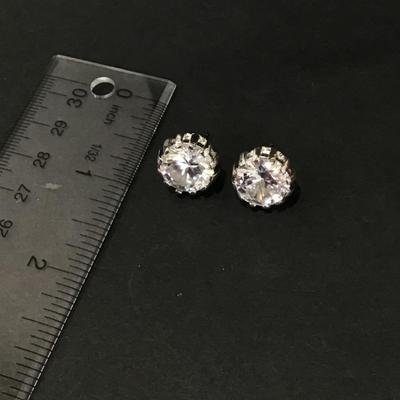 Beautiful, large, chunky crystal rhinestone stud Earrings