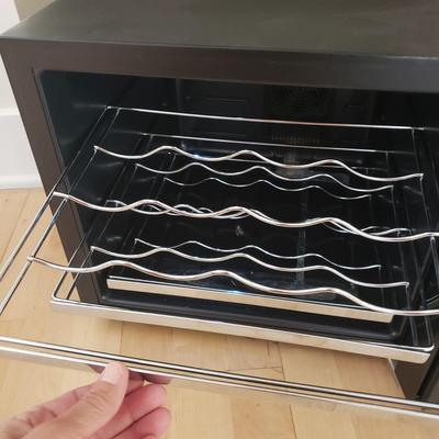 Wine Enthusiast 12 Bottle Refrigerator & Two Bamboo Racks (D-KD)