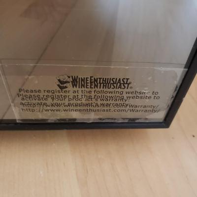 Wine Enthusiast 12 Bottle Refrigerator & Two Bamboo Racks (D-KD)