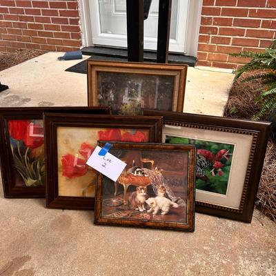 Mixed lot of Wall art - 5 prints