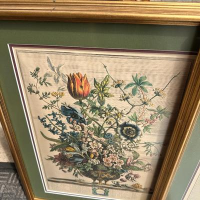 Mixed lot of Wall art - 3 prints one with damaged glass
