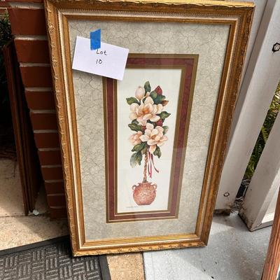 Mixed lot of Wall art - 3 prints one with damaged glass