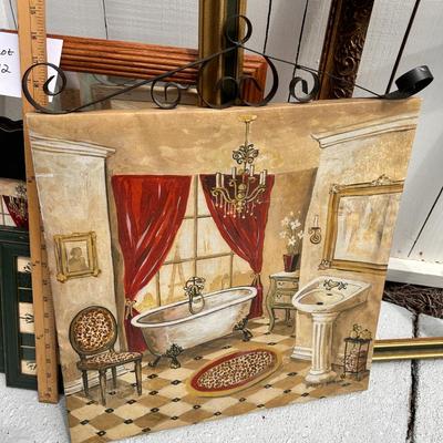 Mixed lot of Wall art - prints, mirror, frames