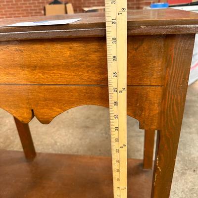 Custom made wood foyer or sofa table