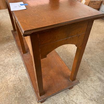 Custom made wood foyer or sofa table