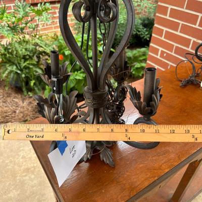 Small Chandelier with extra long cord 1 of 2