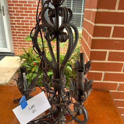 Small Chandelier with extra long cord 2 of 2