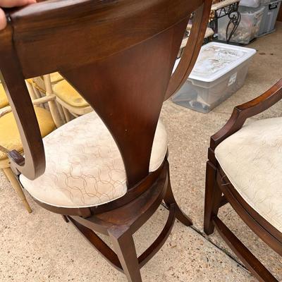 Oversized matching swivel barstools