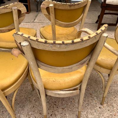 Lot of 6 mid century dining chairs