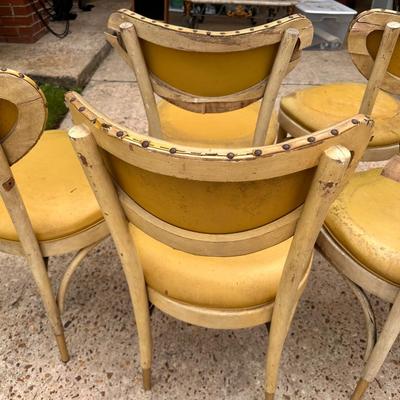 Lot of 6 mid century dining chairs
