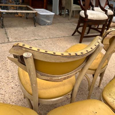 Lot of 6 mid century dining chairs