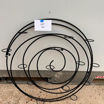 Metal wall decor - Candle holder