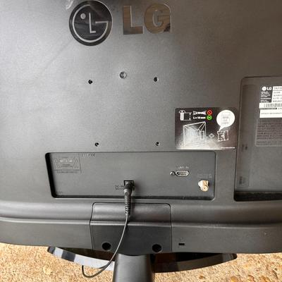 Lot of TV with dvd and computer monitor