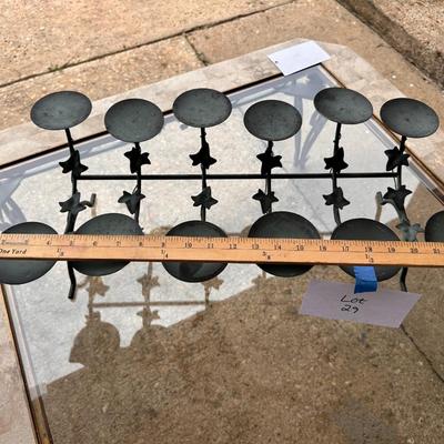 Metal centerpiece candelabra