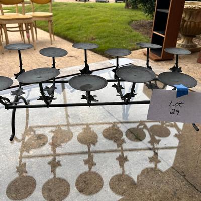 Metal centerpiece candelabra