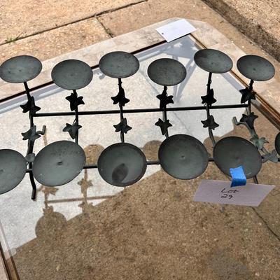 Metal centerpiece candelabra