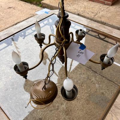 Vintage 4 arm Chandelier