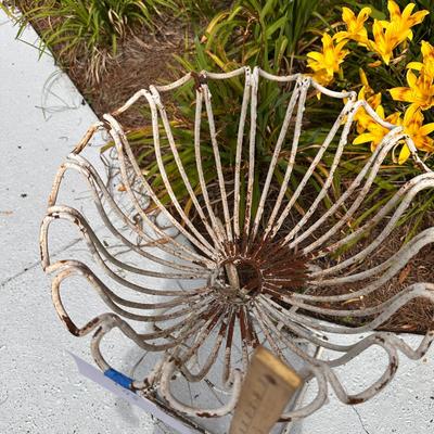 Antique iron planter